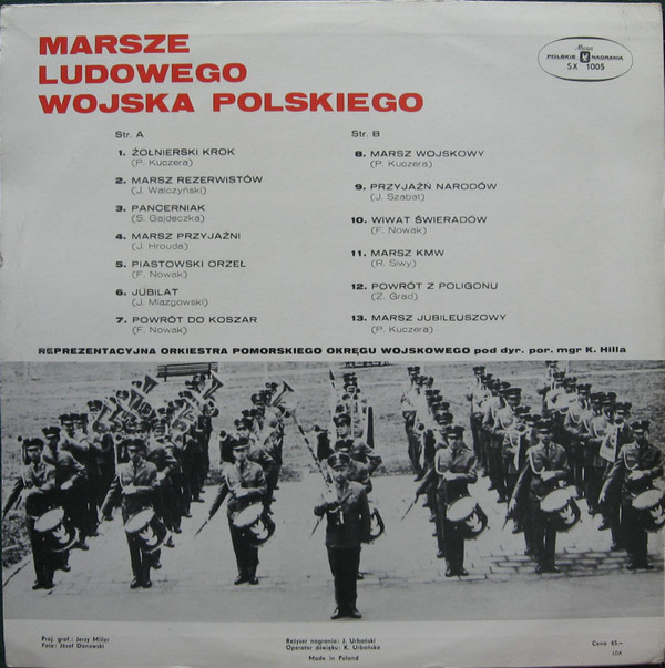 descargar álbum Orkiestra Reprezentacyjna Pomorskiego Okręgu Wojskowego - Marsze Ludowego Wojska Polskiego Piastowski Orzeł
