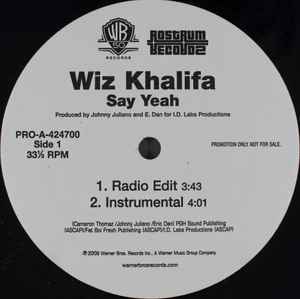 Wiz Khalifa - Say Yeah album cover