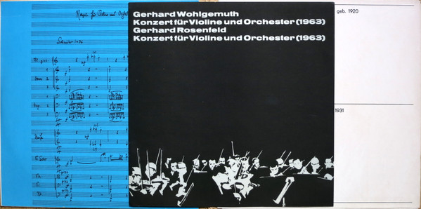 baixar álbum Gerhard Wohlgemuth Gerhard Rosenfeld - Konzert Für Violine Und Orchester 1963 Konzert Für Violine Und Orchester 1963