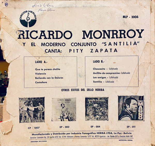 ladda ner album Ricardo Monrroy Y Su Conjunto Santilla - Ricardo Monrroy En Orbita