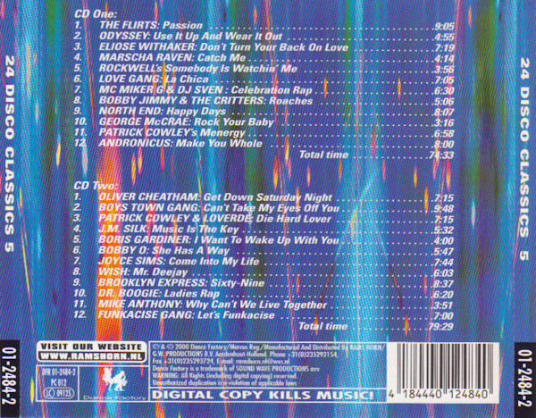 descargar álbum Various - 24 Disco Classics 5 The original long 12 inch versions
