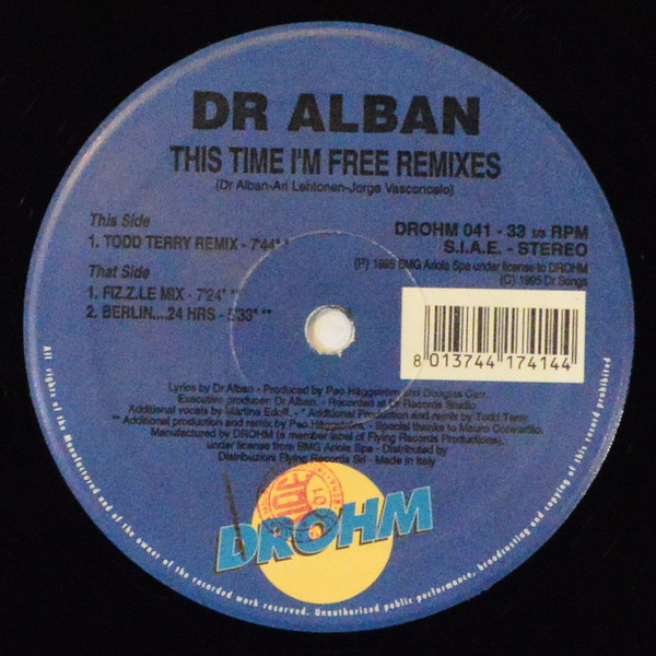 descargar álbum Dr Alban - This Time Im Free Remixes