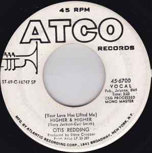 Otis Redding - (Your Love Has Lifted Me) Higher & Higher album cover