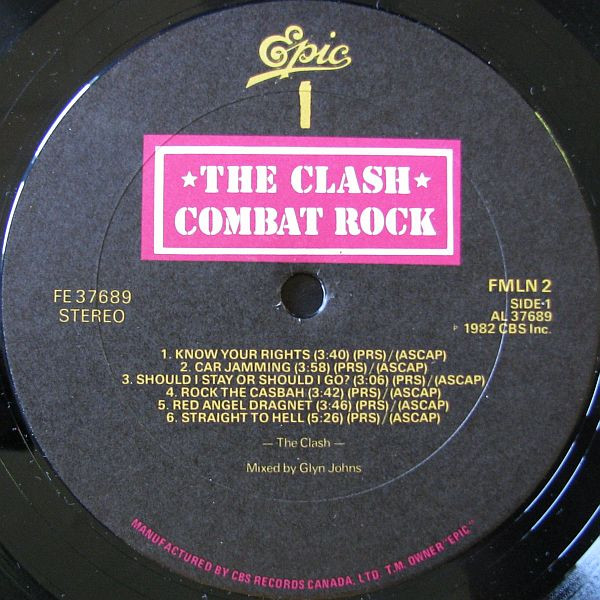 The Clash - Combat Rock | Epic (FE 37689) - 3