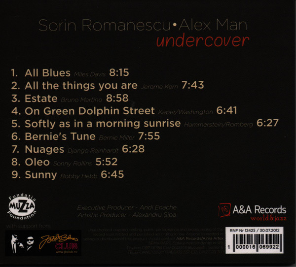 lataa albumi Sorin Romanescu, Alex Man - Undercover