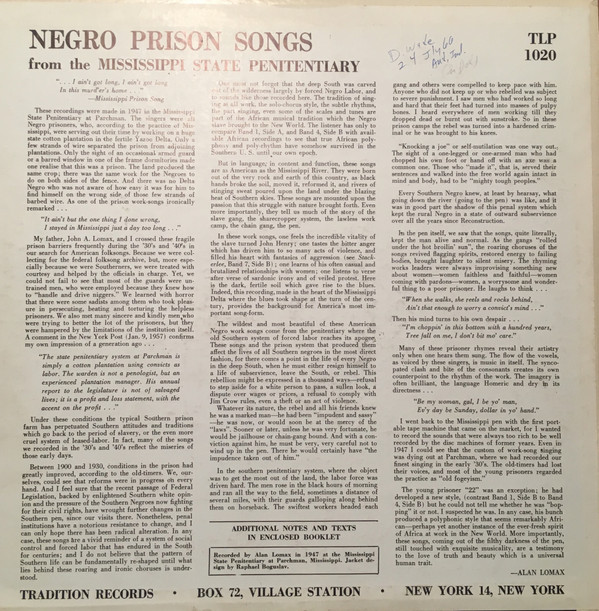 descargar álbum Various - Negro Prison Songs