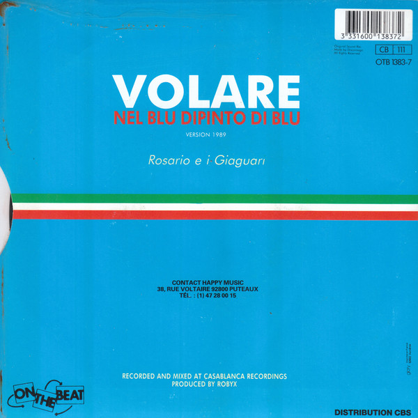 baixar álbum Rosario E I Giaguari - Volare Version 1989 Nel Blù Dipinto Di Blù