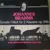 Johannes Brahms, Karl-Heinz* Und Michael Schlüter (2) - Sonate F-Moll Für 2 Klaviere Op 34b