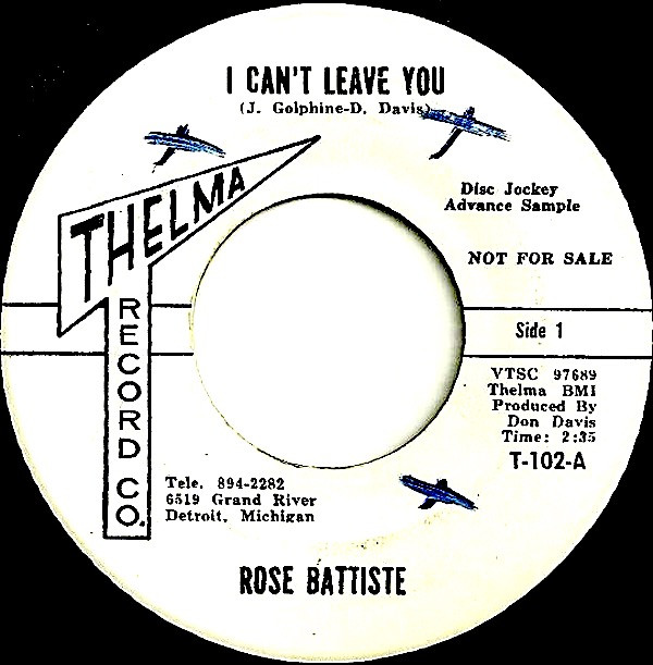 ladda ner album Rose Battiste - I Cant Leave You