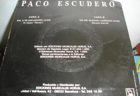 last ned album Paco Escudero - Sal A Mi Encuentro