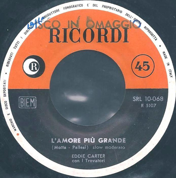 ladda ner album Eddie Carter Con I Trovatori - Rio Bravo LAmore Più Grande