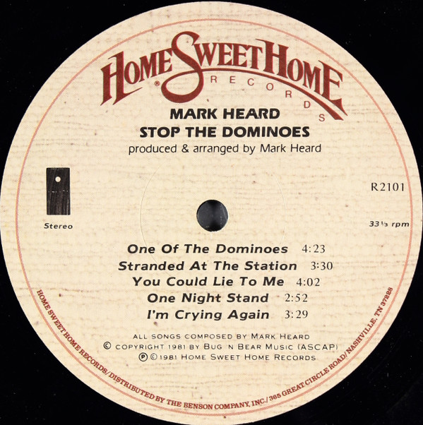 descargar álbum Mark Heard - Stop The Dominoes