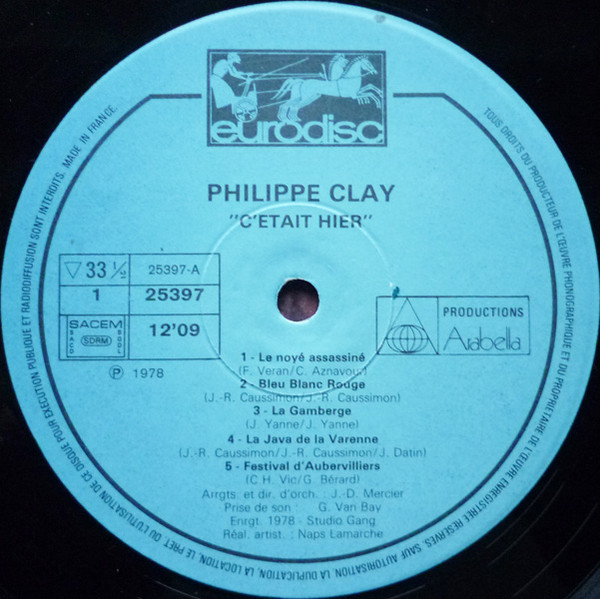 télécharger l'album Philippe Clay - Cétait Hier