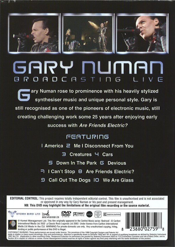 télécharger l'album Gary Numan - Broadcasting Live 30th Anniversary Special Edition