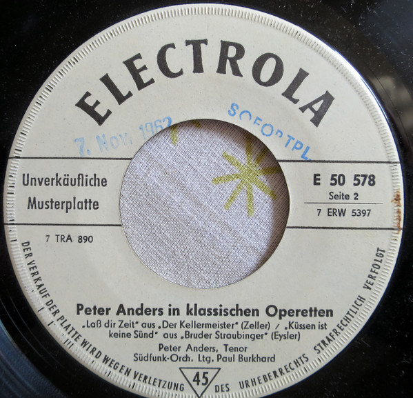 lataa albumi Peter Anders - Peter Anders In Klassischen Operetten
