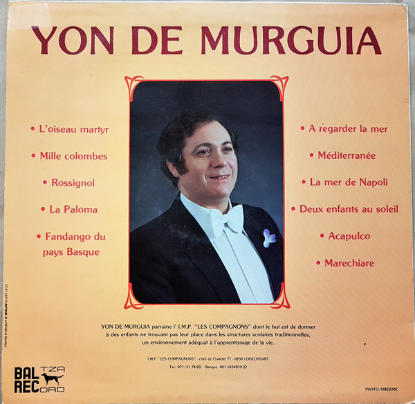 télécharger l'album Yon De Murguia - Yon De Murguia Chante La Mer Et Les Oiseaux