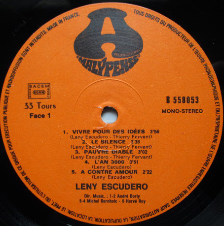 last ned album Leny Escudero - Vivre Pour Des Idées