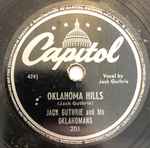 Cover of Oklahoma Hills / I'm A Brandin' My Darlin' With My Heart, 1945-05-00, Shellac