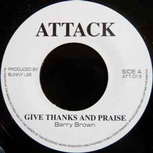 Barry Brown - Give Thanks And Praise album cover