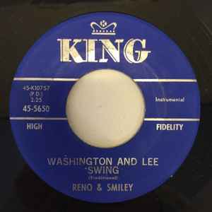 Reno And Smiley - Washington And Lee Swing album cover