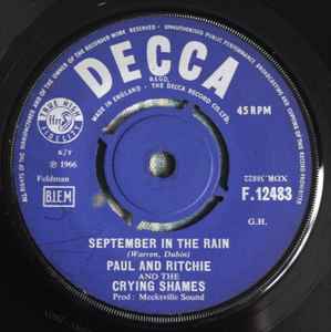 September In The Rain - Paul And Ritchie And The Crying Shames