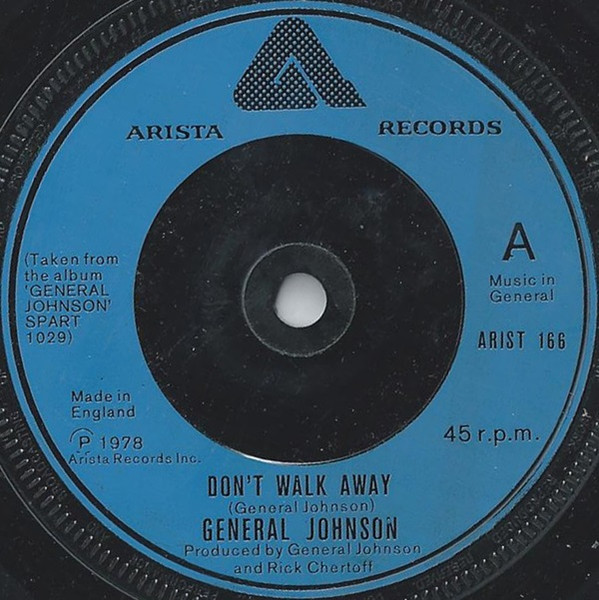 General Johnson – Don't Walk Away (1978, Vinyl) - Discogs