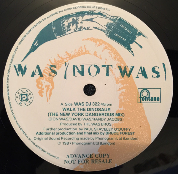 Was (Not Was) – Walk The Dinosaur (1987, Vinyl) - Discogs