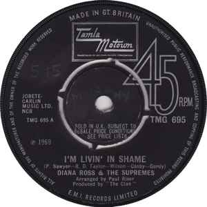 Diana Ross & The Supremes – I'm Livin' In Shame (1969, 4-Prong 