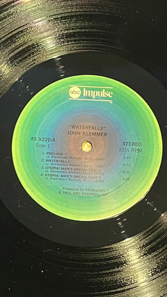 John Klemmer – Waterfalls (1972, Vinyl) - Discogs