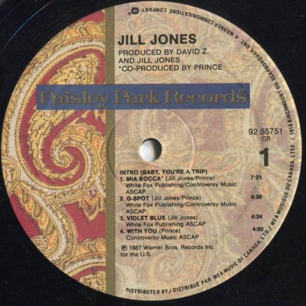 Jill Jones – Jill Jones (1987, Vinyl) - Discogs