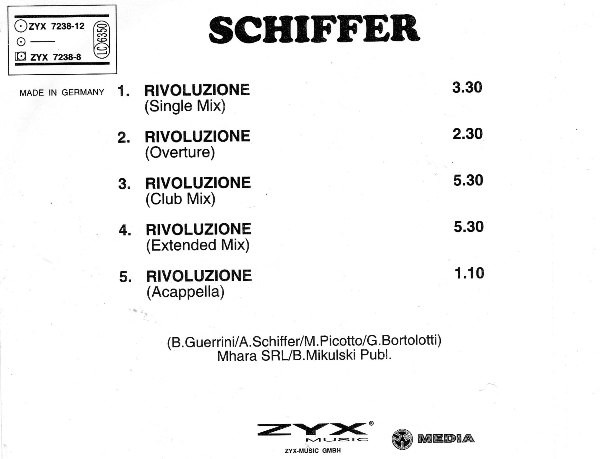 descargar álbum Schiffer - Rivoluzione