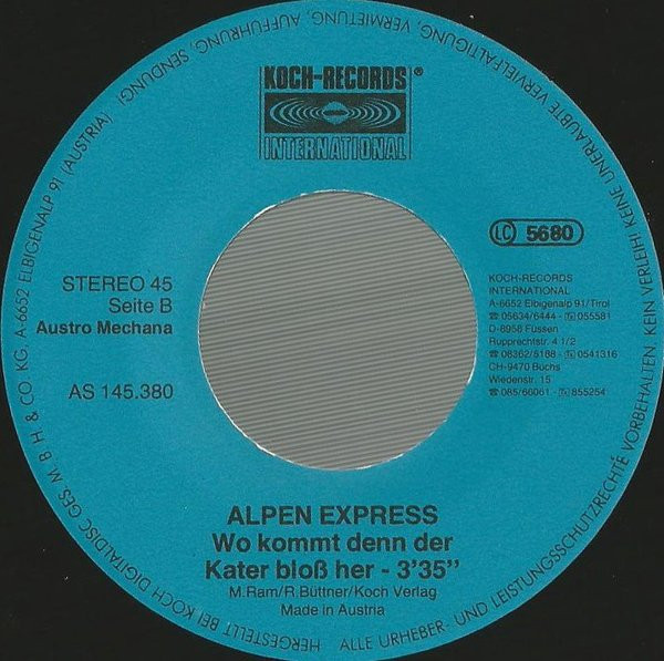 lataa albumi Alpen Express - Die Musik Ist Da