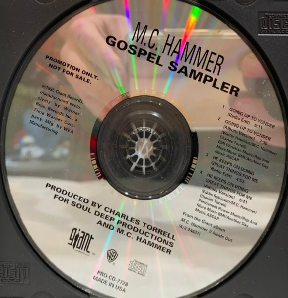 M.C. Hammer – Gospel Sampler (1995, CD) - Discogs