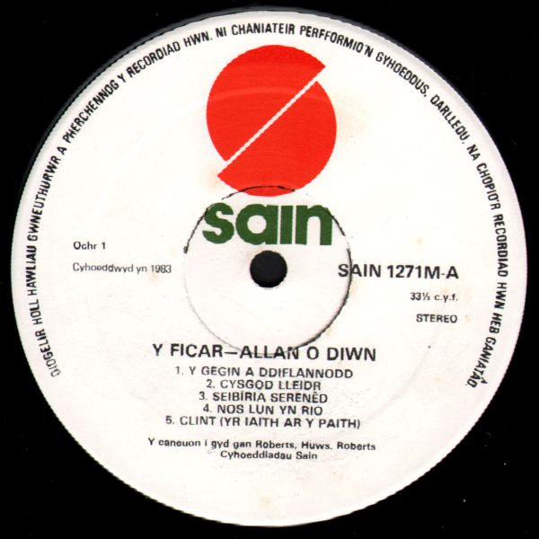 last ned album Y Ficar - Allan O Diwn
