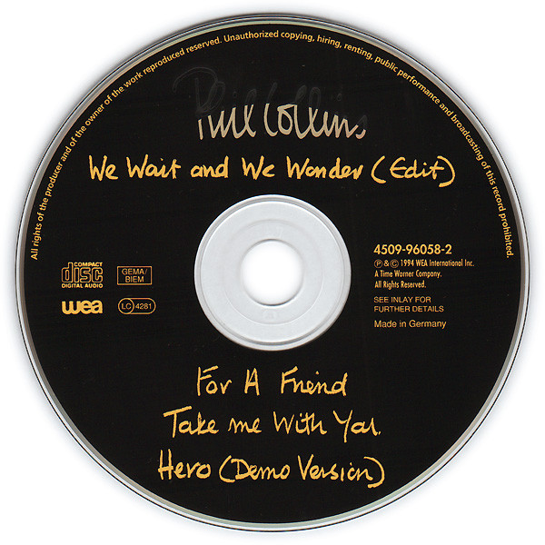 Phil Collins - We Wait and We Wonder Live Tradução 