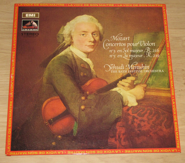 lataa albumi Wolfgang Amadeus Mozart, Yehudi Menuhin, Bath Festival Chamber Orchestra - Concerto Pour Violon No3 En Sol Majeur R 216 No5 En La Majeur R 219