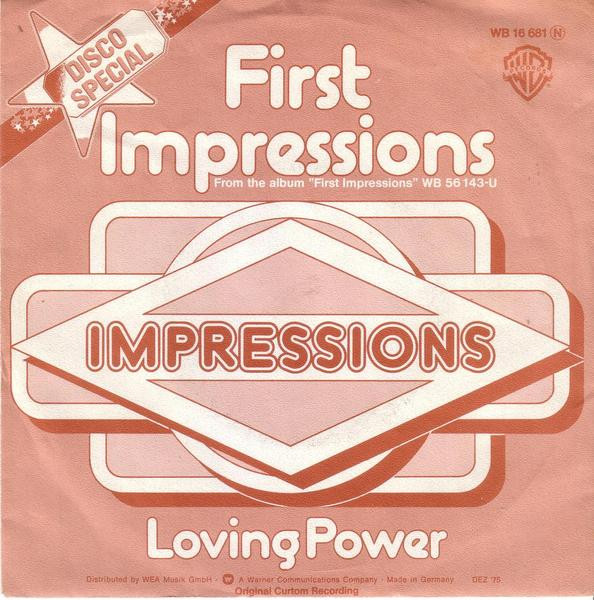 The Impressions – First Impressions (1975, Solid Centre, Vinyl 