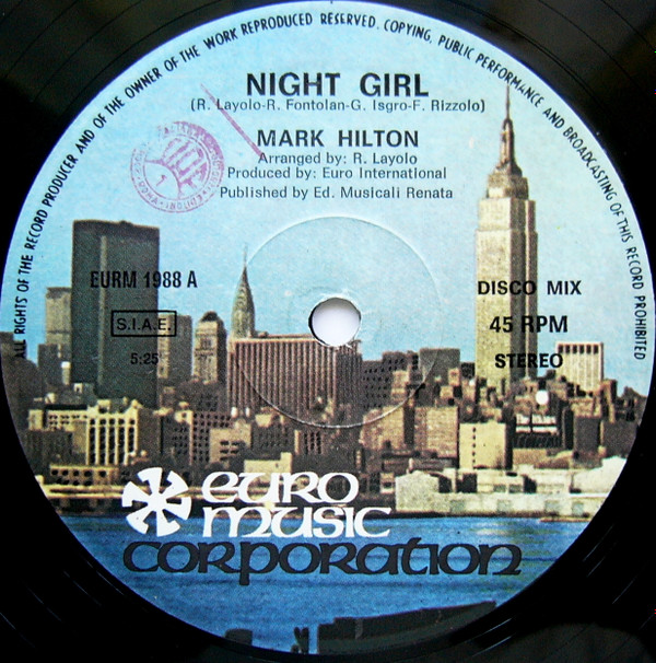 descargar álbum Mark Hilton - Night Girl
