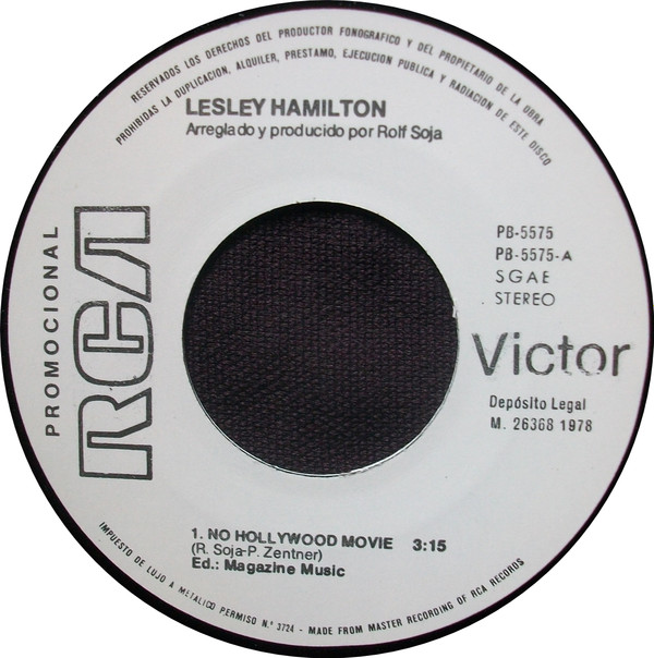 descargar álbum Lesley Hamilton - No Hollywood Movie