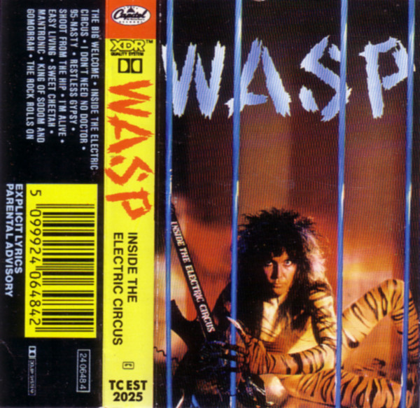 W.A.S.P. – Inside The Electric Circus (1986, Clear, Cassette