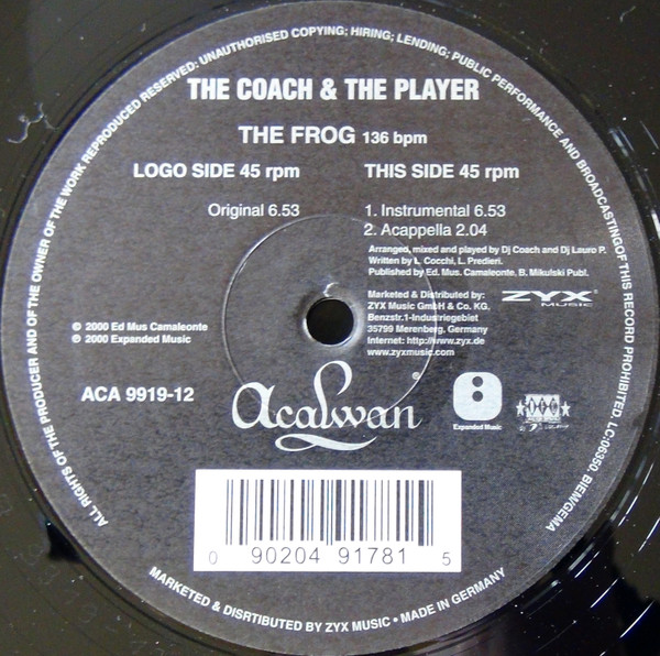 The Coach & The Player – The Frog (2000, Vinyl) - Discogs