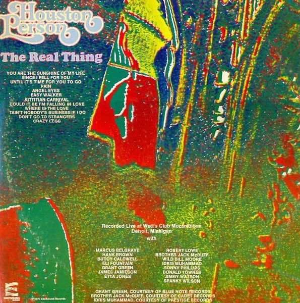 Houston Person – The Real Thing (1973, Vinyl) - Discogs