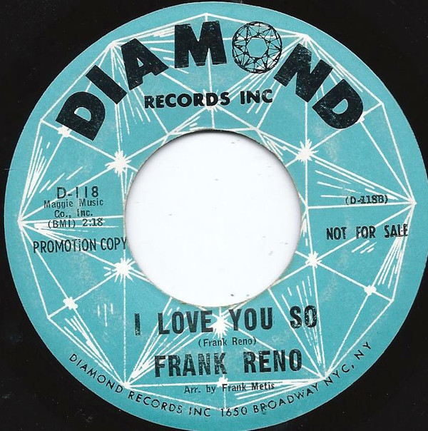 last ned album Frank Reno - I Want My Love I Love You So