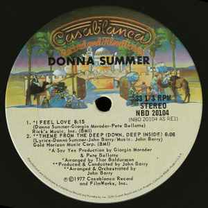 Donna Summer - I Feel Love / Theme From The Deep (Down, Deep Inside) album cover