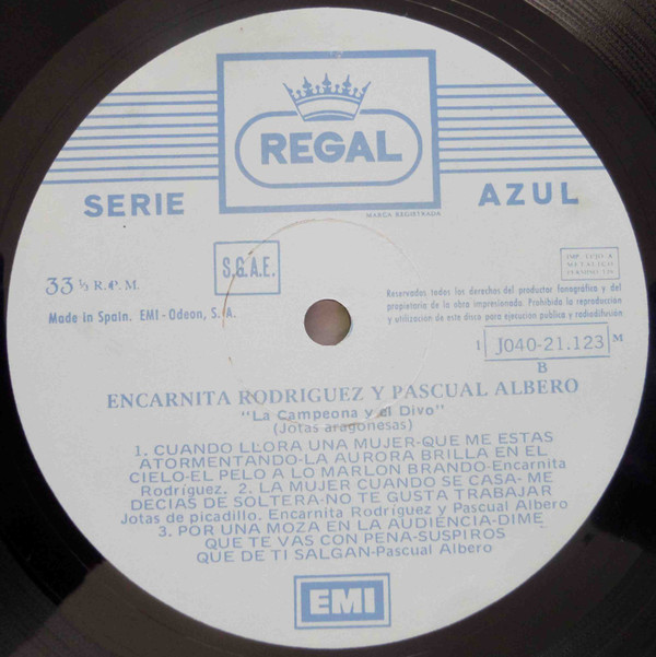 baixar álbum Encarnita Rodriguez, Pascual Albero - La Campeona Y El Divo Jotas Aragonesas