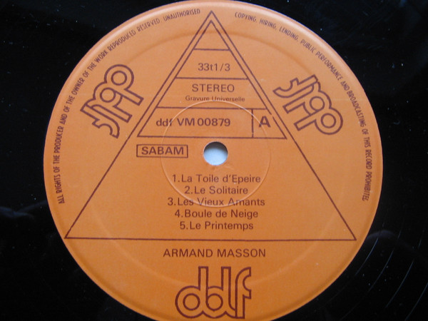 Album herunterladen Armand Masson - La Toile DEpeire