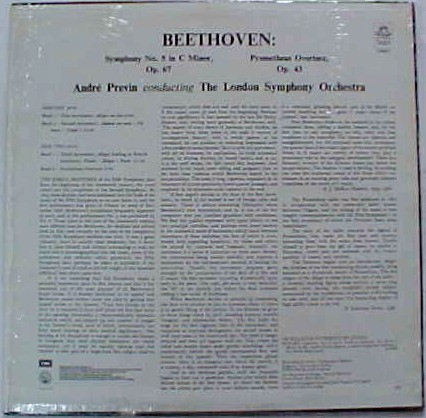 Album herunterladen Beethoven André Previn The London Symphony Orchestra - Symphony No 5 In C Minor Op 67 Prometheus Overture Op 43