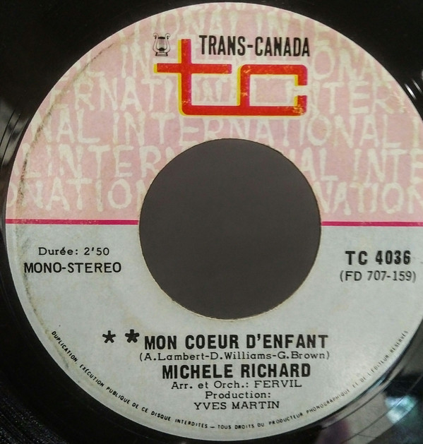 Michèle Richard - Mon Coeur D'Enfant | Trans-Canada (TC 4036) - main