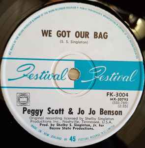 Peggy Scott & Jo Jo Benson - We Got Our Bag album cover