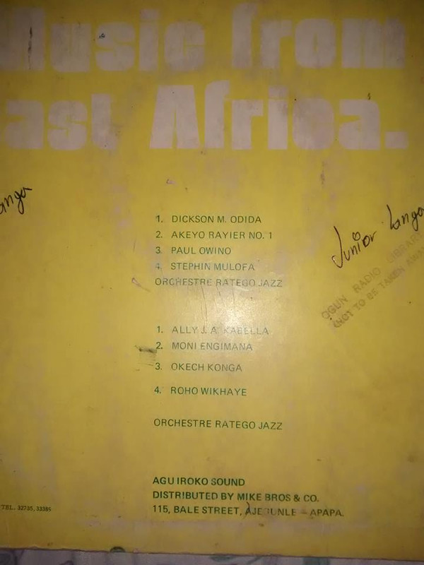 Album herunterladen Orchestre Ratego Jazz - Music From East Africa